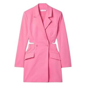 NWT Jonathan Simkhai Kylo Cut Out Pink Blazer Mini Dress, Size 6